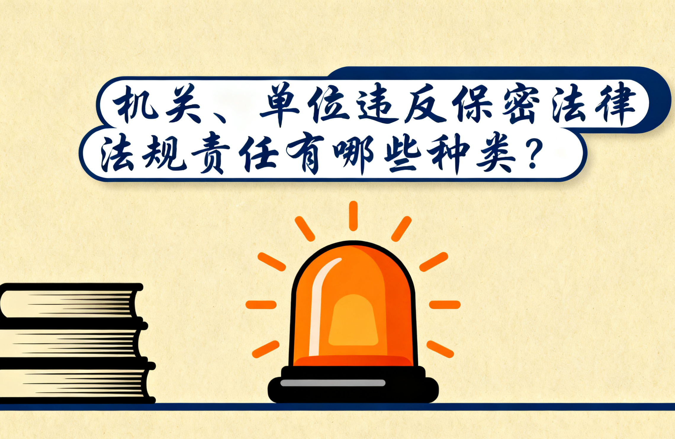 机关、单位违反保密法律法规责任有哪些种类?
