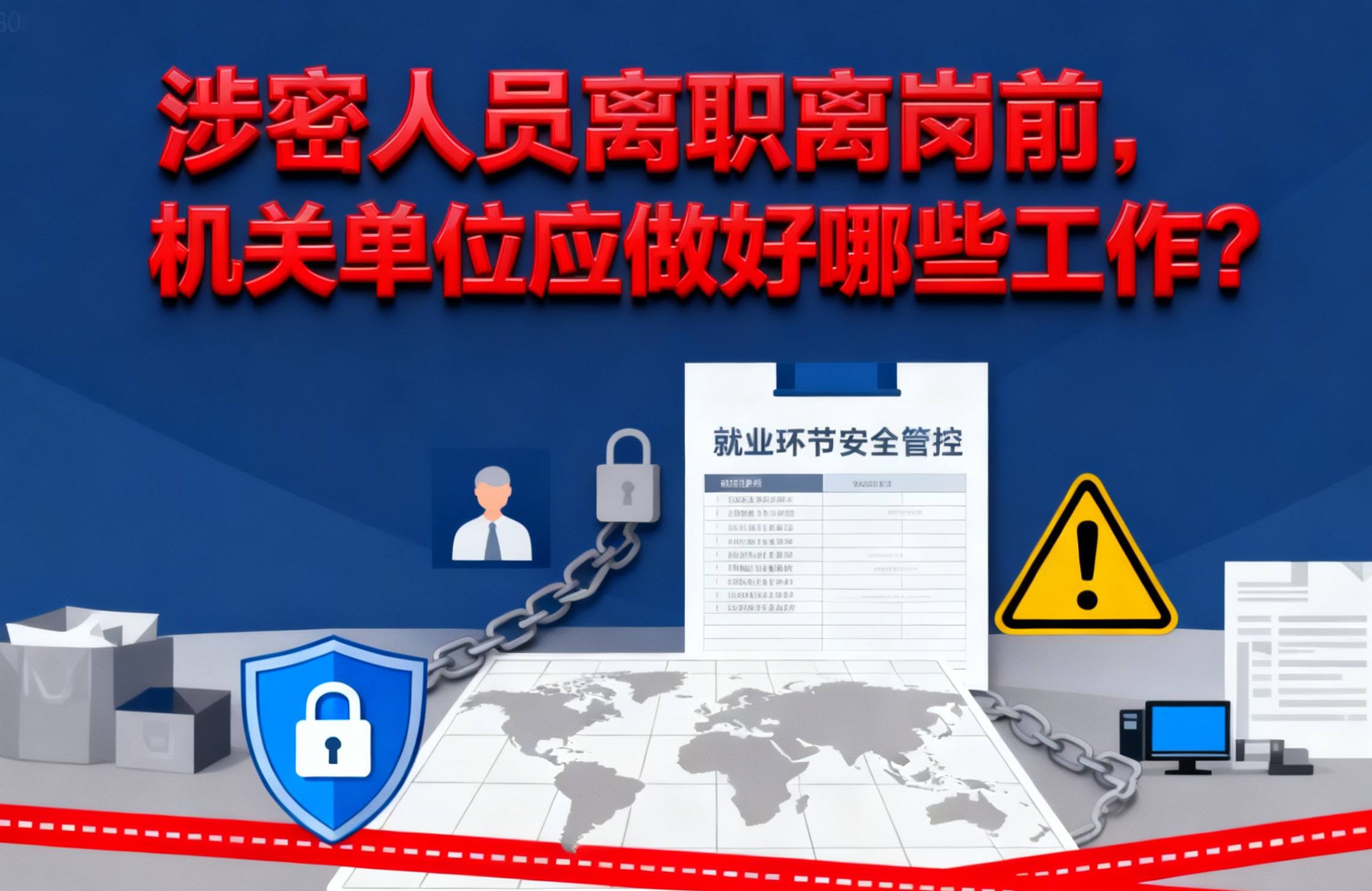 涉密人员离职离岗前,机关单位应做好哪些工作?